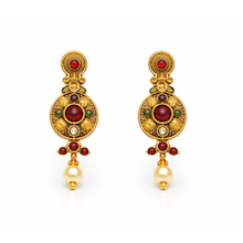 Traditional Gold Finish Kundan Necklace Set Festive Bridal Jewellery