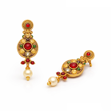 Traditional Gold Finish Kundan Necklace Set Festive Bridal Jewellery