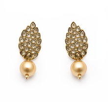 Royal Pearl Beaded Kundan Necklace Set with Earrings
