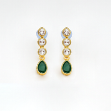 Green Drop Choker Set with Earrings & Tikka