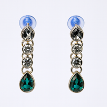 Green Drop Stone Earrings