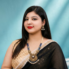 Gold Blue Kundan Pearl Traditional Necklace Set for Women