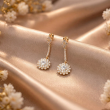 Gold-Tone Crystal Drop Earrings for Women