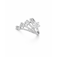 Elegant Multi-Band Crystal Statement Ring for Women