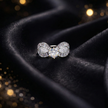 Gold-Tone Leaf Design Crystal Statement Ring for Women