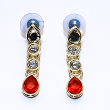 Red Drop Choker Set with Earrings & Tikka