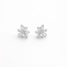 Silver Tone Crystal Round Pendant Necklace Set with Matching Stud Earrings