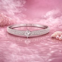 Silver Tone American Diamond Solitaire Style Bracelet