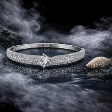 Silver Tone American Diamond Solitaire Style Bracelet