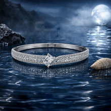 Silver Tone American Diamond Solitaire Style Bracelet