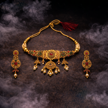 Traditional Gold Finish Kundan Necklace Set Festive Bridal Jewellery