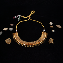 Traditional Gold Finish Temple Style Necklace Set – Premium Artificial Jewellery
