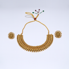 Traditional Gold Finish Temple Style Necklace Set – Premium Artificial Jewellery