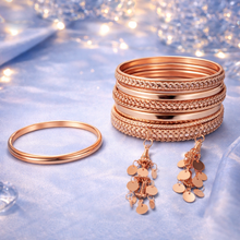 Trendy Crystal Charm Bangles for Women