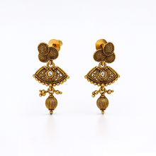 Traditional Temple Design Necklace Set with Earrings