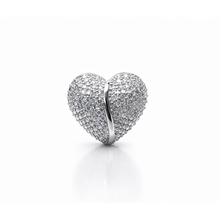 Crystal Heart Statement Ring – Luxury Party Wear Ring