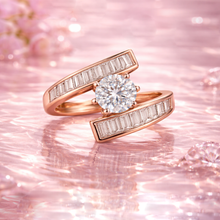 Silver Finish CZ Cocktail Ring for Women – Adjustable Statement Ring