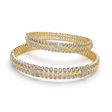 Gold & Silver Finish CZ Designer Bracelets (Set of 2) – Premium Artificial Jewellery