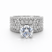 Silver Finish CZ Solitaire Designer Ring – Premium Artificial Jewellery