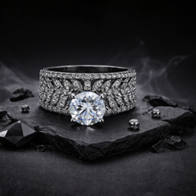 Silver Finish CZ Solitaire Designer Ring – Premium Artificial Jewellery