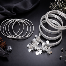 Trendy Crystal Charm Bangles for Women