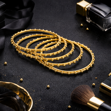 Elegant Gold Finish Beaded Bangles Set for Women